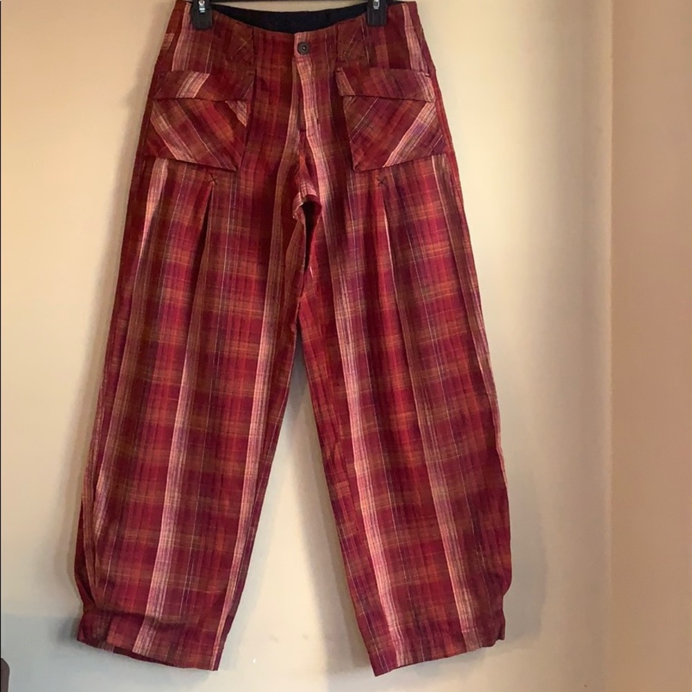 Free People Birch Plaid Wide Leg Pants - Picture 5 of 8